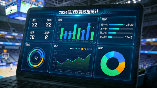 体育比赛数据统计图表在屏幕上的可视化呈现
